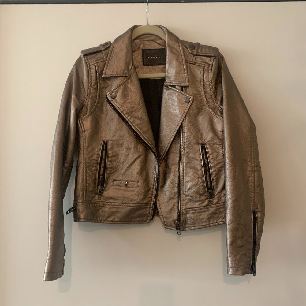 ✨ROSE GOLD✨ Vegan leather moto jacket